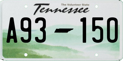 TN license plate A9315O