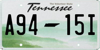 TN license plate A9415I