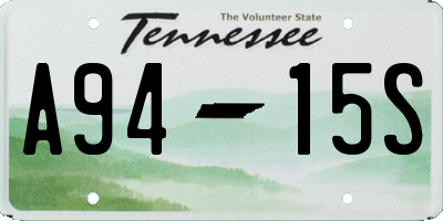 TN license plate A9415S