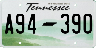 TN license plate A9439O