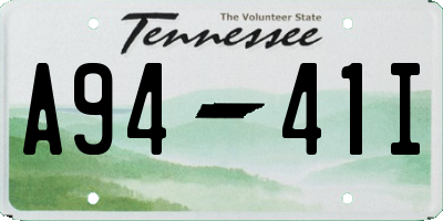 TN license plate A9441I