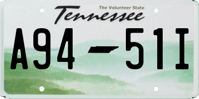 TN license plate A9451I