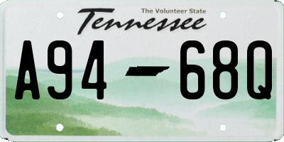 TN license plate A9468Q