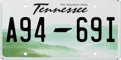 TN license plate A9469I