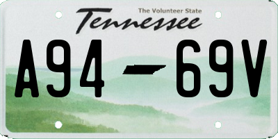 TN license plate A9469V