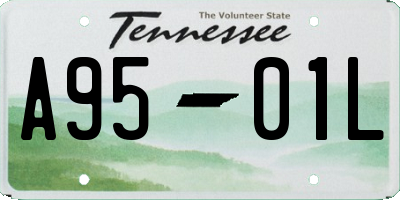 TN license plate A9501L