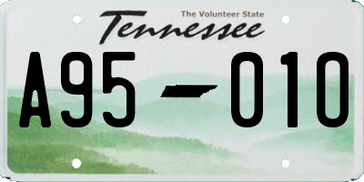 TN license plate A9501O