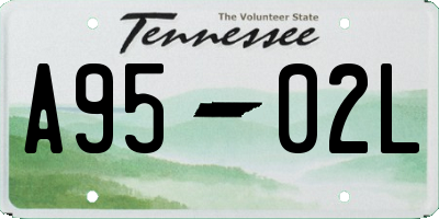 TN license plate A9502L