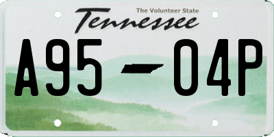 TN license plate A9504P