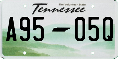 TN license plate A9505Q