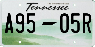TN license plate A9505R