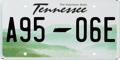 TN license plate A9506E