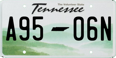 TN license plate A9506N