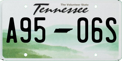 TN license plate A9506S