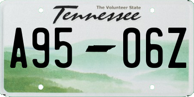 TN license plate A9506Z