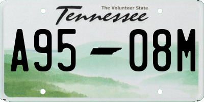 TN license plate A9508M