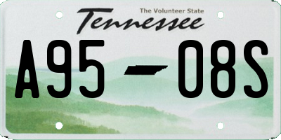 TN license plate A9508S