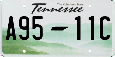 TN license plate A9511C
