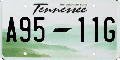 TN license plate A9511G