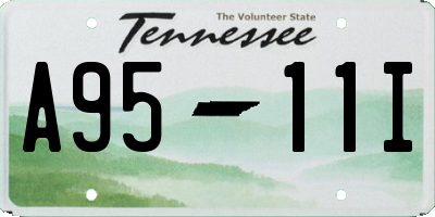 TN license plate A9511I