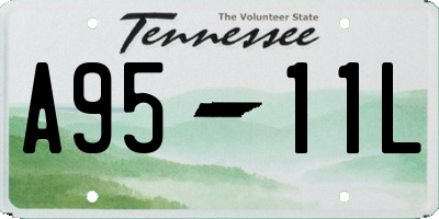TN license plate A9511L
