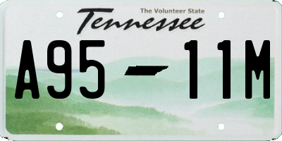 TN license plate A9511M