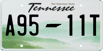 TN license plate A9511T