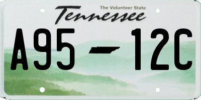TN license plate A9512C
