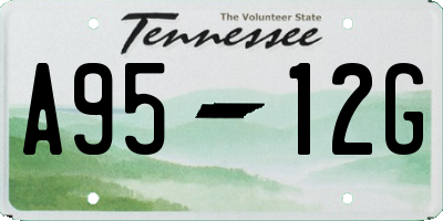 TN license plate A9512G