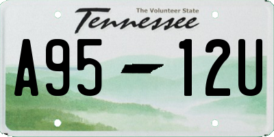TN license plate A9512U