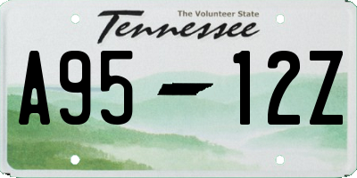 TN license plate A9512Z