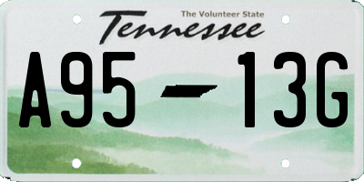 TN license plate A9513G