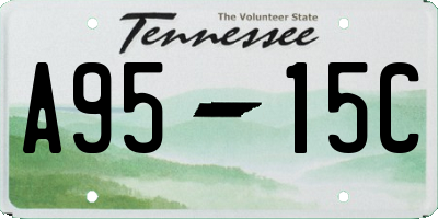 TN license plate A9515C