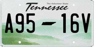 TN license plate A9516V