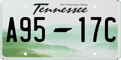 TN license plate A9517C