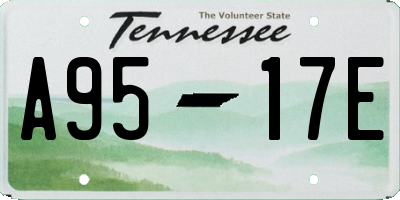TN license plate A9517E