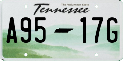 TN license plate A9517G