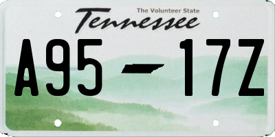TN license plate A9517Z