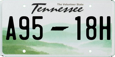 TN license plate A9518H