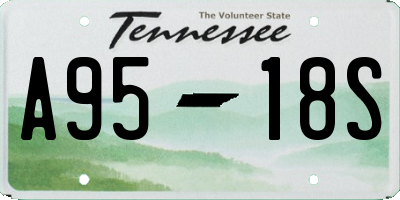 TN license plate A9518S