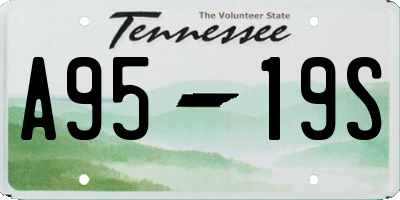 TN license plate A9519S