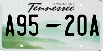 TN license plate A9520A