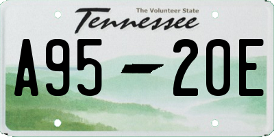 TN license plate A9520E