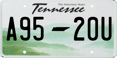 TN license plate A9520U