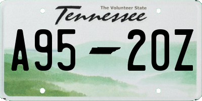 TN license plate A9520Z