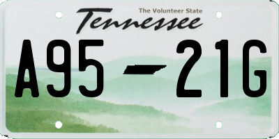 TN license plate A9521G