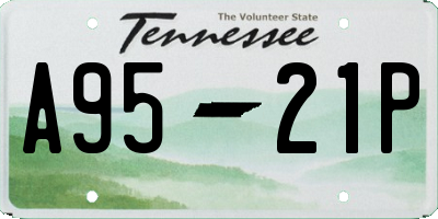TN license plate A9521P