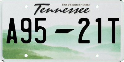 TN license plate A9521T
