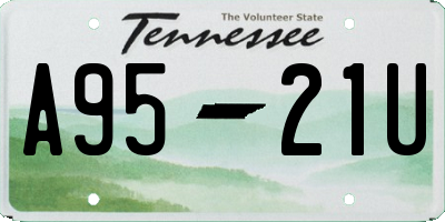 TN license plate A9521U