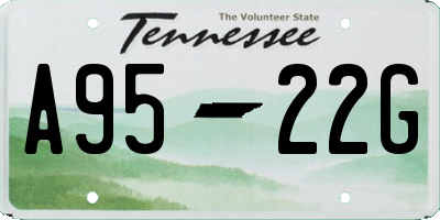 TN license plate A9522G